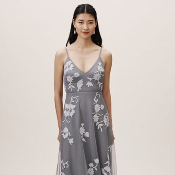 BHLDN Bethany Dress in Hydrangea - Picture 1 of 12